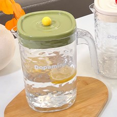 輕奢波紋冷水壺居家加厚隔熱冷水壺大容量塑料涼水壺涼水杯, 1個, 牛油果綠(單壺):如圖, 1L