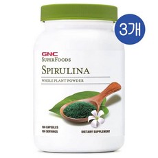 지엔씨 스피루리나 슈퍼푸드 캡슐 GNC Spirulina, 100정, 3개