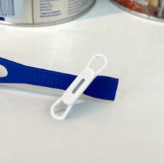 神器 磁力奶粉 奶粉不沾手勺套 奶粉盒 勺子 奶粉湯匙 湯匙 奶粉勺子 奶粉套 磁力套 不沾手奶粉匙 奶粉勺固定器 磁力, 白色-奶粉磁吸-1入, 1個