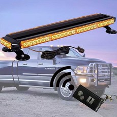 차량용 LED 차량 경광등 스트로브 렉카차 싸인 긴급 라이트 굴삭기, 82cm 12-24v (무선리모컨), 1개