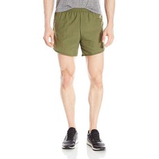 Soffe 남성용 경량 드로스트링 드라이 러닝 반바지 안쪽 솔기 12.7cm(5인치) 올리브 드랩 그린 L