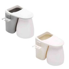 거꾸로 양치컵 홀더 부착식, 1개, 화이트