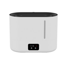 3L 화염 가습기 가정용 탁상 초음파 대용량 안개량 에어 디퓨저 가습기, 화이트, 하나