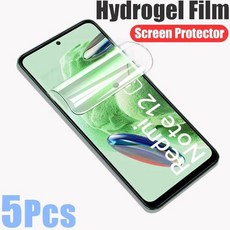 Xiaomi Redmi Note 12 Pro Plus 화면 보호기 5G 4G 스피드 터보 필름 용 5Pcs 하이드로 겔, 09 Redmi 12 5G, 09 Redmi 12 5G