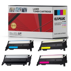 삼성 CLT-K510S 호환토너 4색세트 SL-C563W C563FW SL-C513W C513 C510 C51x C56x, 검정+파랑+빨강+노랑, 1세트