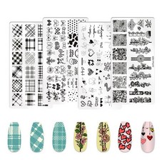 네일아트 스탬핑 네일 플레이트 8종, 네일플레이트 - 05