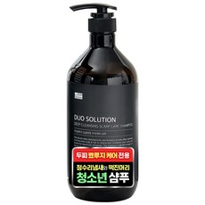 듀오솔루션 청소년 사춘기 샴푸 뾰루지 두피 여드름 샴푸 지성 머리 가려움 1000ml, 1L, 1개