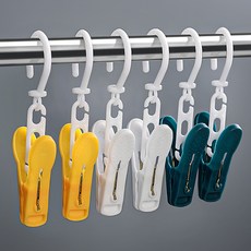 옷걸이형 다용도 빨래집게 여행용 모자집게 양말집게, 1개, 랜덤발송, 이미지참조