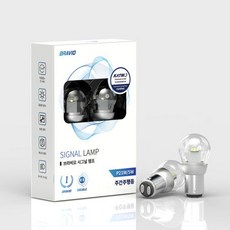 [브라비오] LED 주간주행등(DRL) - 시그널 램프 BAY15D(Double) 스토닉 (17년~21년), 1개, 31mm