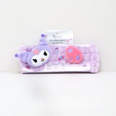 MINISO 산리오캐릭터 헤어드라이 타월 머리수건 폼폼푸린 퀵드라이 시나모롤 타올, 3D 입체 쿨로미 헤어밴드