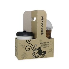 커스텀팩 커피잔 캐리어 2구 일반, 1개, 200개입