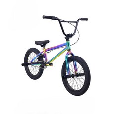 BMX 자전거 바이크 입문용 티타늄 경량 묘기 퍼포먼스 1. 전기도금/퍼플, 4. 전기도금/블랙 (무한회전)
