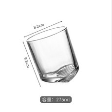 創意傾斜威士忌杯 洋酒杯 雞尾酒杯 紅酒吧 甜酒杯 不倒翁杯, 1個, 斜條紋底