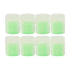 1-20PCS 빛나는 자동차 타이어 밸브 모자 형광 밤 빛나는 장식 오토바이 자전거 바퀴 노즐 방진 타이어 밸, 05 Green 8Pcs