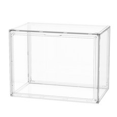 하이텍윙 아크릴 적층형 수납함 앞오픈 정리함 신발/소품 보관함 45x33x33cm, 투명, 1개