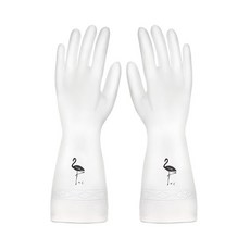 家務手套 透白款 加厚耐用橡膠手套 防水防滑萬用手套【DP220】, 2個, 【DP220C】L號