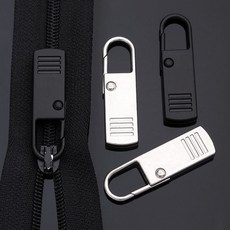 옷 지퍼 자크 고리 DD-11554 10P 손잡이 가방 수리 45108ea 1(pc), 블랙