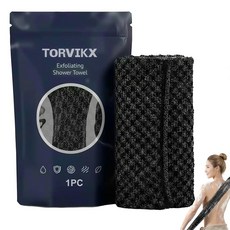 ABESTME 각질 제거 샤워 타월 얼굴 및 바디용 프리미엄 수건 남성 여성용 엑스트라 롱 찢어짐 방지 바디 스크럽 모든 피부 타입에 적합 216286, ABESTME 각질 제거 샤워 타월, 얼굴 및 바디용