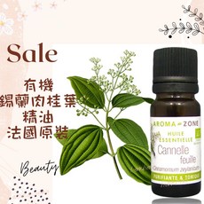 AROMA ZONE 錫蘭肉桂葉精油 法國原裝 ECOCERT FR-BIO-01認證 斯里蘭卡產地, 1個