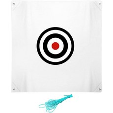 58인치 x 골프 타겟 천 - 실내외 훈련용 타격 연습, Black