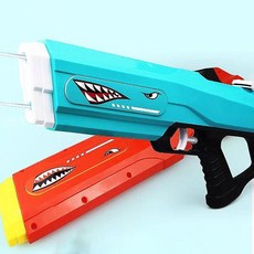[교보문고] 사찌몰 듀얼 노즐 샤크 권총 물총 워터건 샷건 수영장 물놀이, 옵션:레드 sps236, 상세 설명 참조
