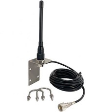 VM200 해상 안테나 내구성이 뛰어난 153-164Mhz 보트 라디오 안테나 16피트 RG58 동축 케이블 및 L-브래킷 해상 라디오에 이상적입니다, VM200 해상 안테나 내구성이 뛰어난 153-164M