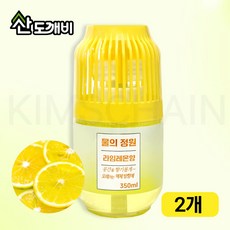 산도깨비 물의정원 실내 방향제 레몬향 350ml, 2개