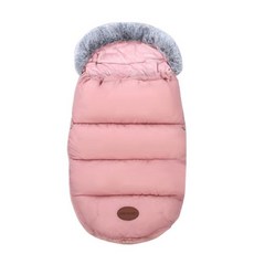 캠핑침낭 유설 베이비 Footmuff 겨울 슬리핑 백 유모차 및 버기 용 다목적 지퍼가있는 절연 발 머프, Pink, 1개