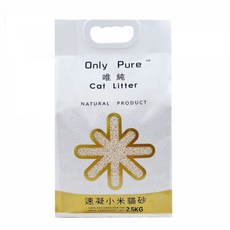 Only Pure 唯純 小米貓砂 2.5kg LOCAT 3mm 6L 貓砂, 1個, 小米砂-綠茶2.5kg