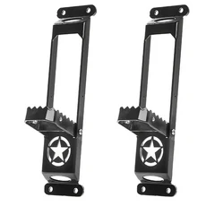 1/2pc 2007-2024 지프 랭글러 JK 무제한 검투사 자동차 도어 금속 스텝 플레이트 액세서리 풋 페달, [02] 2개