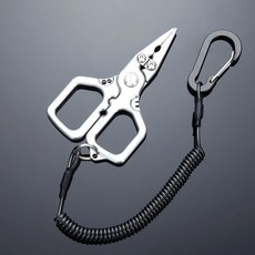 GANLESHI不鏽鋼路亞鉗多功能釣魚剪刀剪線摘鉤開環路亞專用鉗, 1個, 420不鏽鋼路亞鉗（贈失手繩）