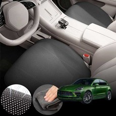 포르쉐 마칸S(CTM) 차량용 초슬림 통풍 시트 커버 블랙 2개 세트