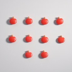 봉봉샵 빨강사과 냉장고 현관문 인테리어 자석 마그넷, 빨강사과 10P
