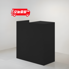 미용실 업소용 식당 옷가게 카운터 테이블 계산대 인포메이션 안내데스크, 블랙_하이형