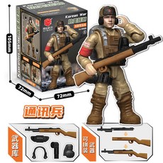 샹쥔 조립식 병사 장난감 특수부대 군인 미니피규어 다관절 조립 블록, 한국 전쟁 당시 대전차 보병으로 지정됨