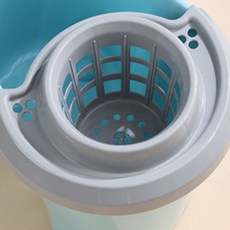 臺出 傢用手動擠水桶手壓地拖桶拖地拖把桶塑料旋轉擰水單桶老式墩佈桶, 1個, 550替換款