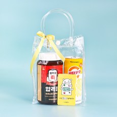 합격파워풀충전 간식세트 / 합격부적 투명백 수능간식선물 대량주문, 5개