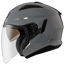 ZEUS 613B 素色可拆洗內襯3/4罩安全帽，九合一帽型、抗UV400、氣流導流、眼鏡溝、雙鏡片, 水泥灰