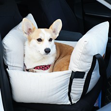 車載寵物窩狗狗外出提包款車用寵物包全可拆洗狗便攜包, 1個, 卡其條紋(全拆洗)