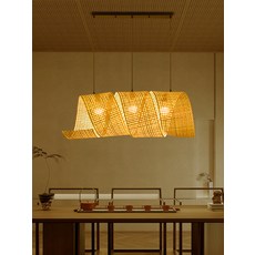 라탄 샹들리에 천장 빈티지 일식집 이자카야 전등갓, 직경 120CM