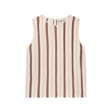 에릭봉파르 스트라이프 칼라리스 니트 탑