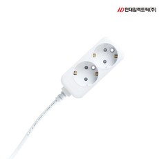 타로시 국산 멀티탭 멀티코드 콘센트 2구 일반, 1개, 백색, 10m