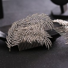 웨딩화관 셀프웨딩 화관 꽃 헤어장식 스몰웨딩 우아한 모자 웨딩 쥬얼리, 02