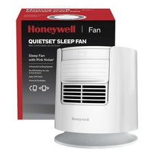 Honeywell QuietSet 개인용 수면 팬 소음 기계 핑크 소음 3가지 속도 조절 가능한 헤드 나이트 스탠드 및 침대 옆 팬 화이트 HTF300W 111563