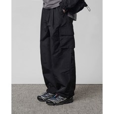 DIMITRI BLACK VLAD 워터프루프 와이드 카고 팬츠_블랙