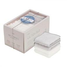 CB JAPAN UR系列 超細纖維擦手巾 10入組 (白/灰各5入) 20x20cm, 1個, 白/灰, 白/灰