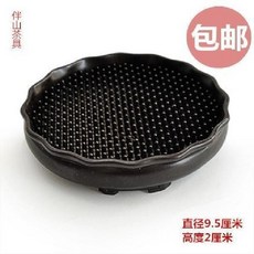 小號黑色矽膠壺墊, 1個, 小號 黑色 壺墊 - 硬 塑料, 黑色, 小號壺墊 - 硬 塑料