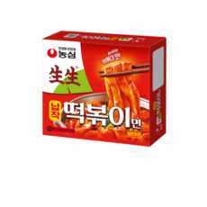 농심 생생납작 떡볶이면 258g, 15개