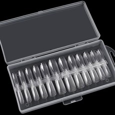 네일팁 240p 말랑 가짜손톱 네일연장 투명, 1개, 스퀘어240p