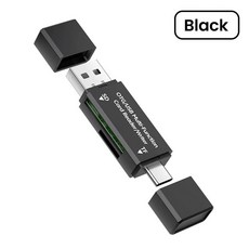 USB 카드리더 SD OTG TF, Black
